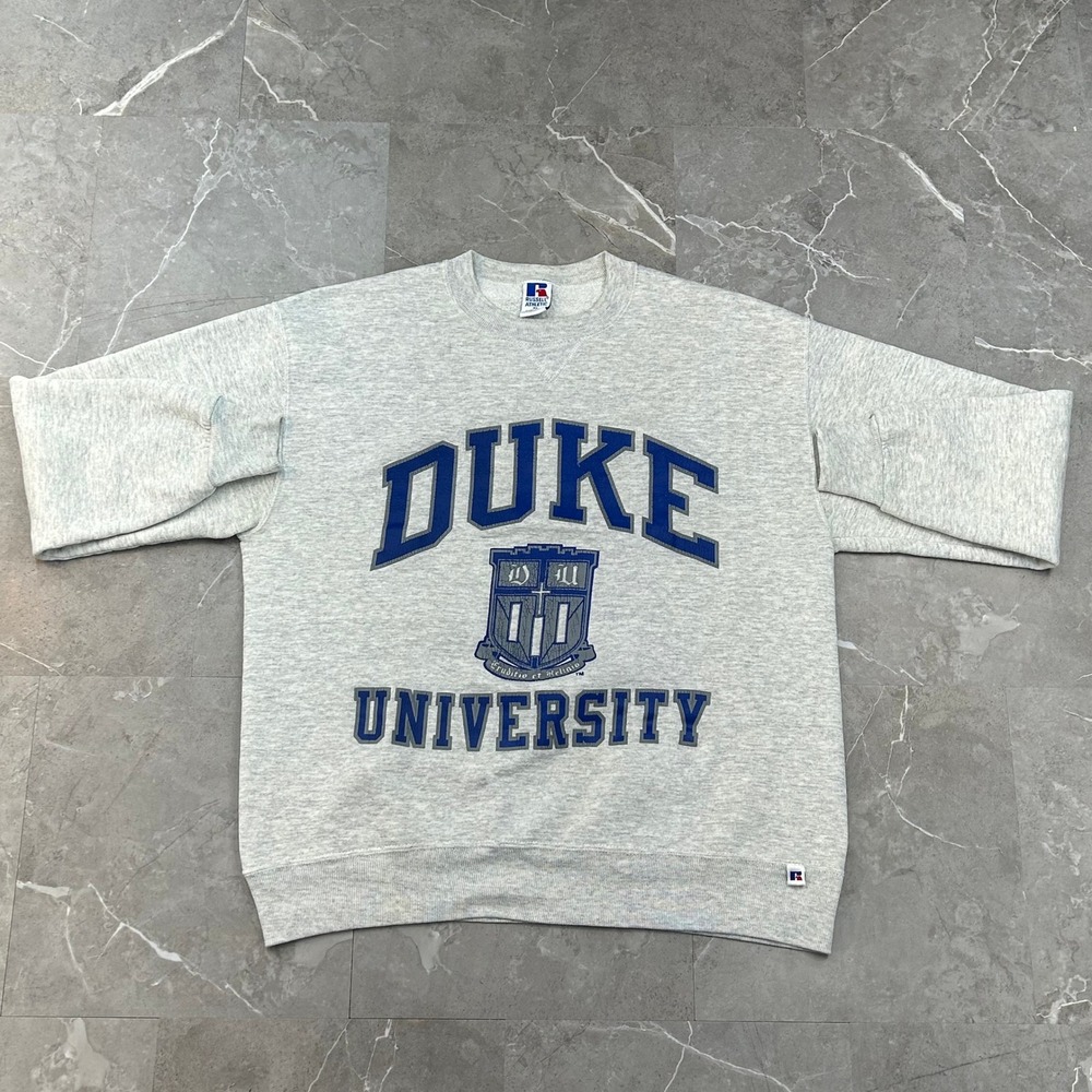 90s Vintage Duke Blue Devils Sweatshirt Mens XL Crest Pullover Crewneck USA Made